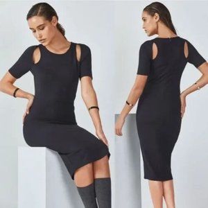 Fabletics Eva Midi Dress Black Size S